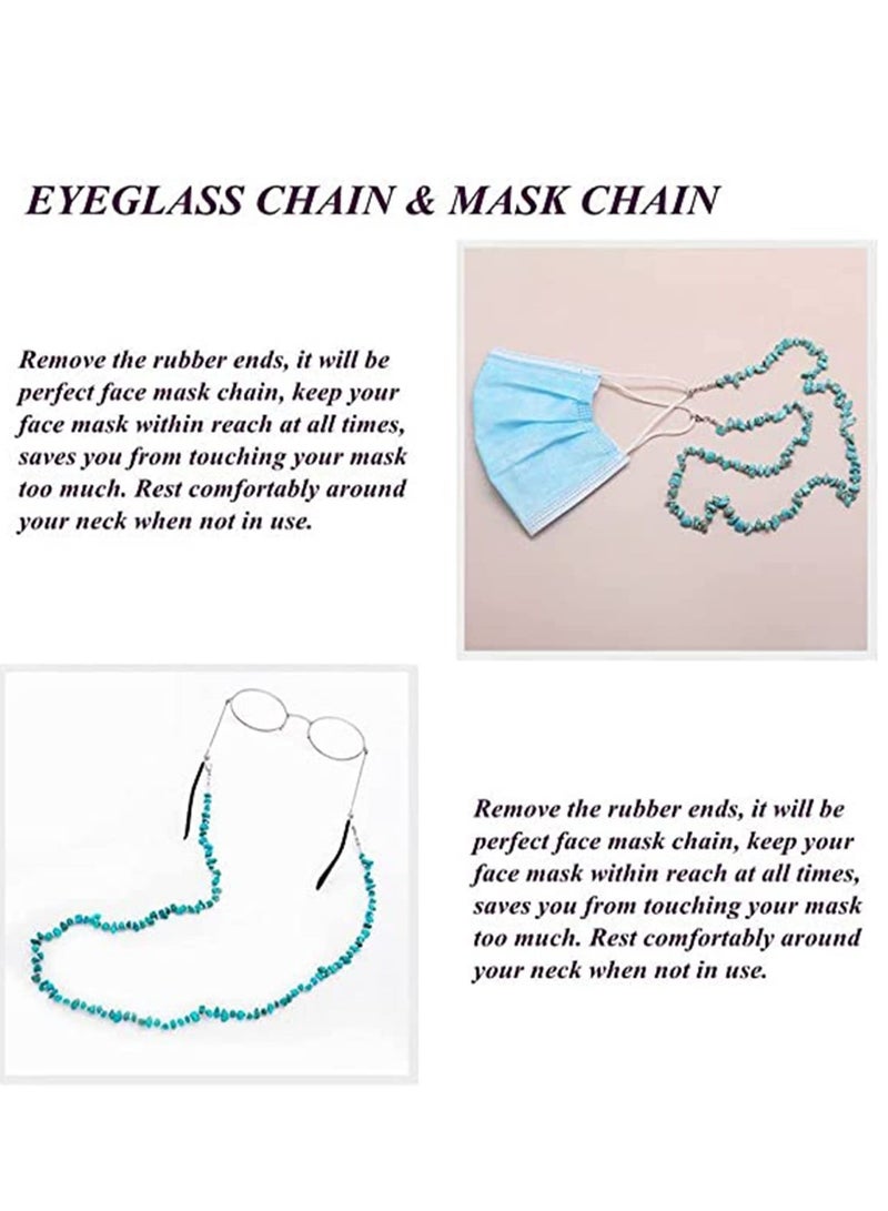 Y&D Top Eyeglass Chain Strap Holder Cord Sunglass Fashion Chip Beaded Mask Lanyard Face for Women  - Image 2