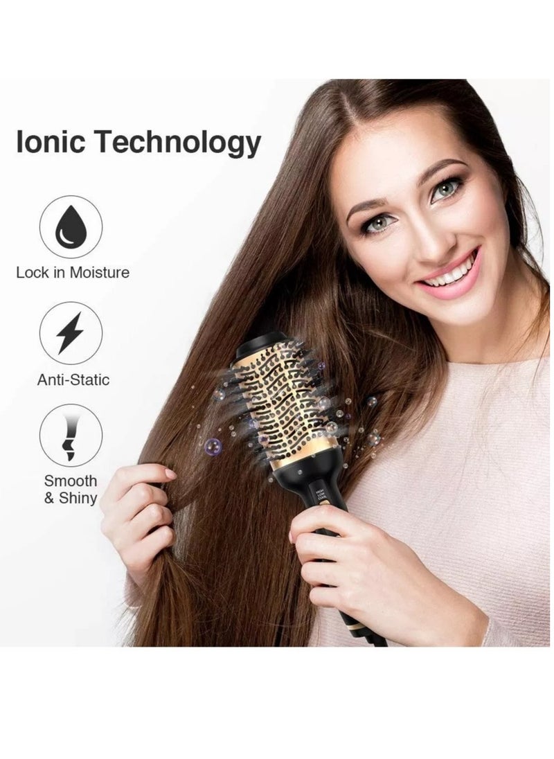 ELTRAZONE - Hot Air Brush,Hair Dryer Brush, Professional Hair Dryer & Volumizer 3 in 1 Upgrade Anti-Scald Negative Ionic Technology Hair Straightener Brush,Salon Negative Ion Ceramic Electric Blow Dryer - Image 1