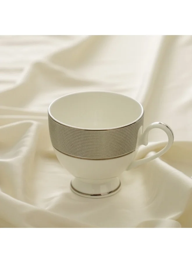 DANUBE HOME Danube Home Riley Fine Bone China Tea Cup And Saucer Set 220Ml Elegant Design Premium Quality Perfect For Tea Or Coffee Durable And Stylish Ideal For Gifting Or Daily Use