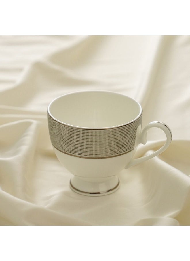 DANUBE HOME Danube Home Riley Fine Bone China Tea Cup And Saucer Set 220Ml Elegant Design Premium Quality Perfect For Tea Or Coffee Durable And Stylish Ideal For Gifting Or Daily Use  - Image 1