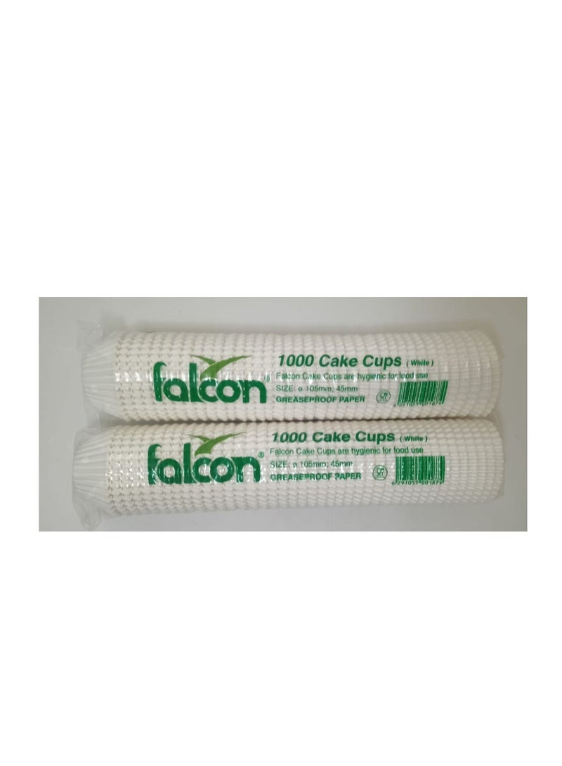 Falconpack Falcon Pack Of 2 X 1000 Pcs Cake Cup 10.5mm White - Image 1