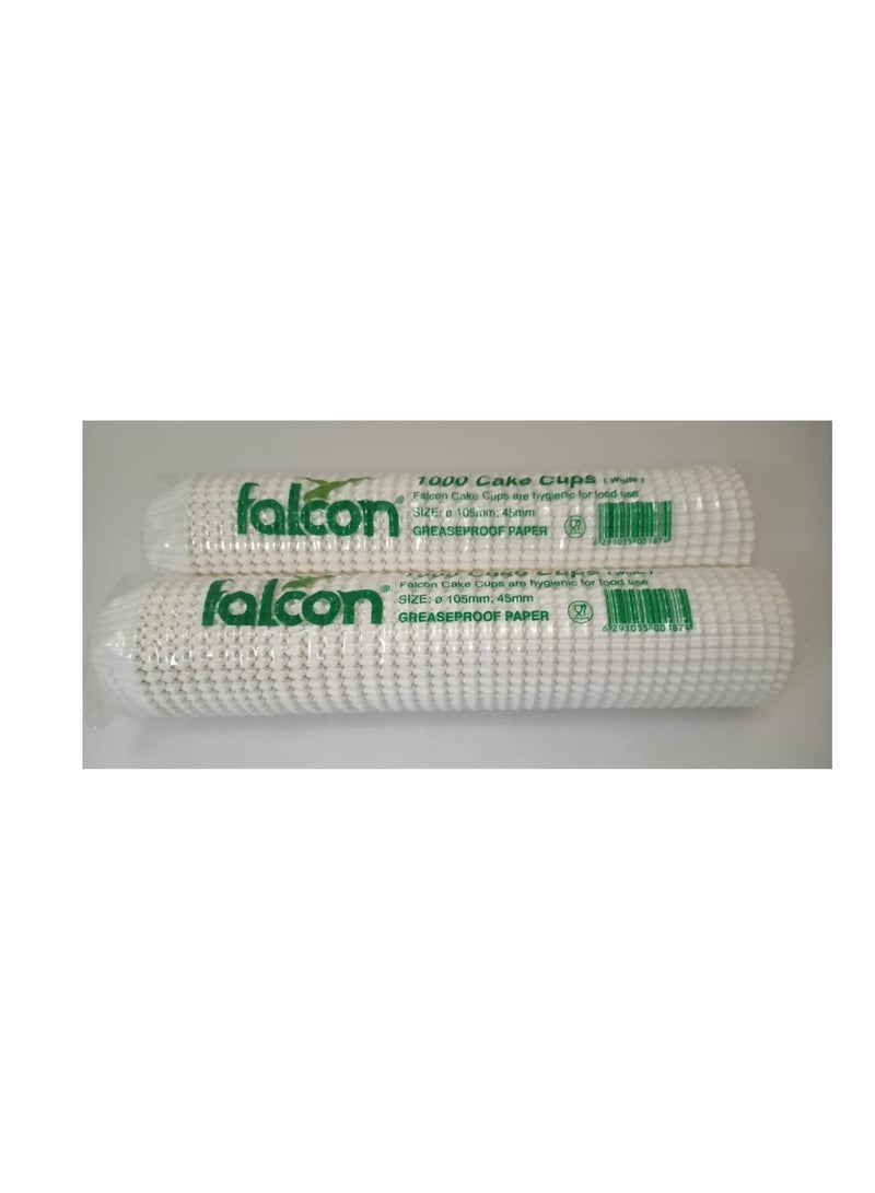 Falconpack Falcon Pack Of 2 X 1000 Pcs Cake Cup 10.5mm White - Image 2