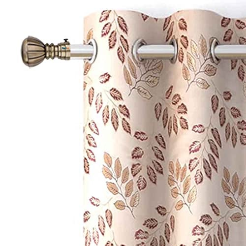 FERIO Brass Antique Aluminum Heavy Curtain Brackets for Door and Windows Bathroom Accessory Fitting for 1 Inch Rod Only Finials Home Décor (Pack of 6) - Image 4