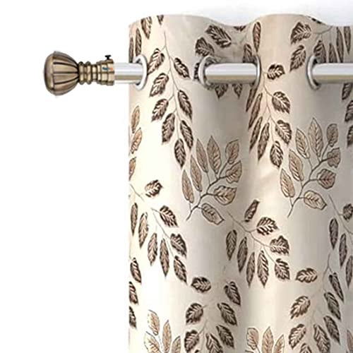 FERIO Brass Antique Aluminum Heavy Curtain Brackets for Door and Windows Bathroom Accessory Fitting for 1 Inch Rod Only Finials Home Décor (Pack of 6) - Image 2