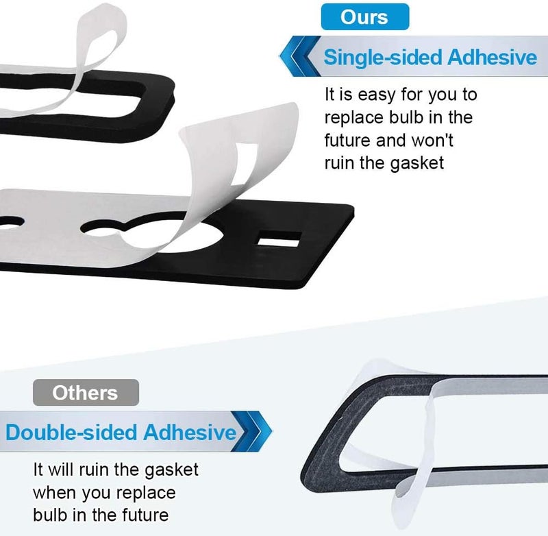 MbuyDIY Cab Marker Roof Lights Gasket Seal Compatible with 2003-2009 Hummer H2 Center Corner Set, Single-sided adhesive Advanced compact design - Image 3