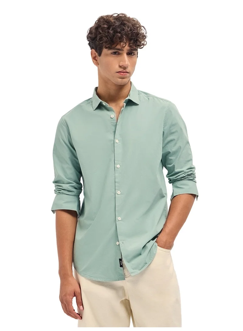 THE BEAR HOUSE Men’s Long Sleeve Shirt Classic, Comfortable and Stylish Essential for Work, Travel or Casual Outings