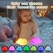 ZKLiLi Bunny Night Light for Kids Lamp 16 Colors Lamp Cute Dimmable Baby Night Lights for NurserySilicone Rechargeable Nightlight for Kids Room Kawaii Room Decor - Image 3
