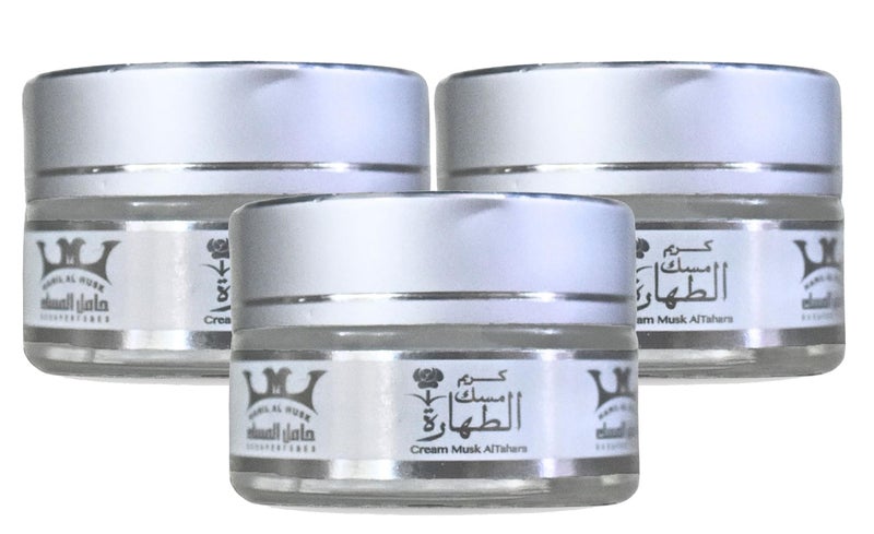 bonballoon Cream Musk Al Tahara Saudi Arabian Arabic Egyptian Egypt Oriental Hamil Al Musk ElMusk AlMusk Altahara Women Womens Perfume Fragrances Suitable For All Skin 3 Pack 07 oz 20 gm Each One
