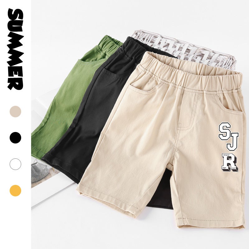 Children'S Shorts 2025 Summer Baby'S Pants Boys Five-Point Pants Children'S Casual Pants Trendy - Image 2