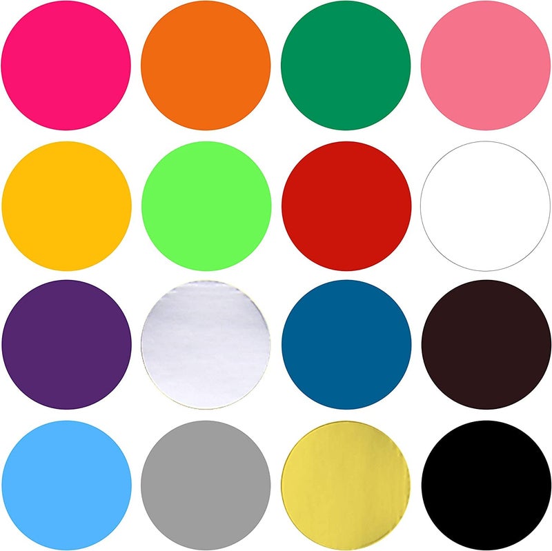 JANYUN 6528 Pieces Colored Dot Stickers, 1/4" Small Color Labels Coding Circle Round Coding Dot Labels Stickers 20 Colors for Office, Classroom - Image 4