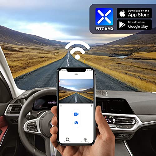Fitcamx 4K Dash Cam Suitable for BMW 3 4 Series M3 M4 2020-2024 (Model B) 330i 430i Xdrive 330e M340i M440i Coupe, OEM Look, UHD 2160P Video, WiFi Connect & APP, Loop Recording, G-Sensor, 64GB Card - Image 5