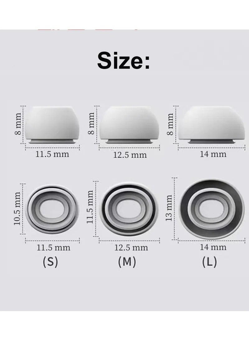 [3 Pairs] Replacement Ear Tips for AirPods Pro and AirPods Pro 2nd Generation with Noise Reduction Hole Silicone Ear Tips for AirPods Pro - Image 5