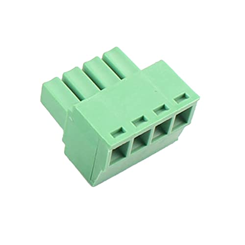 Cermant 20PCS 4 Pin 3.5mm Pitch PCB Green Pluggable Terminal Block Connector with Separate Screw Hole (20Pcs 4P 3.5MM) - Image 3