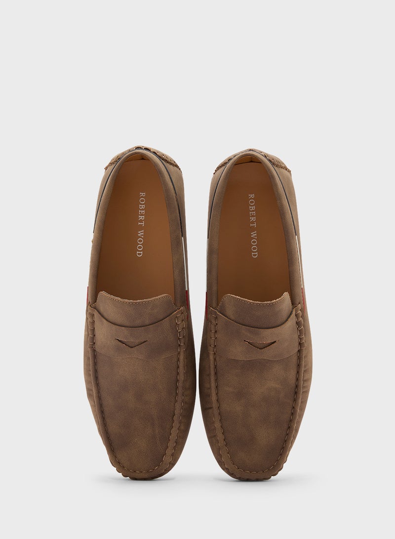 روبرت وود أحذية لوفرز من جلد النوبوك - Image 4