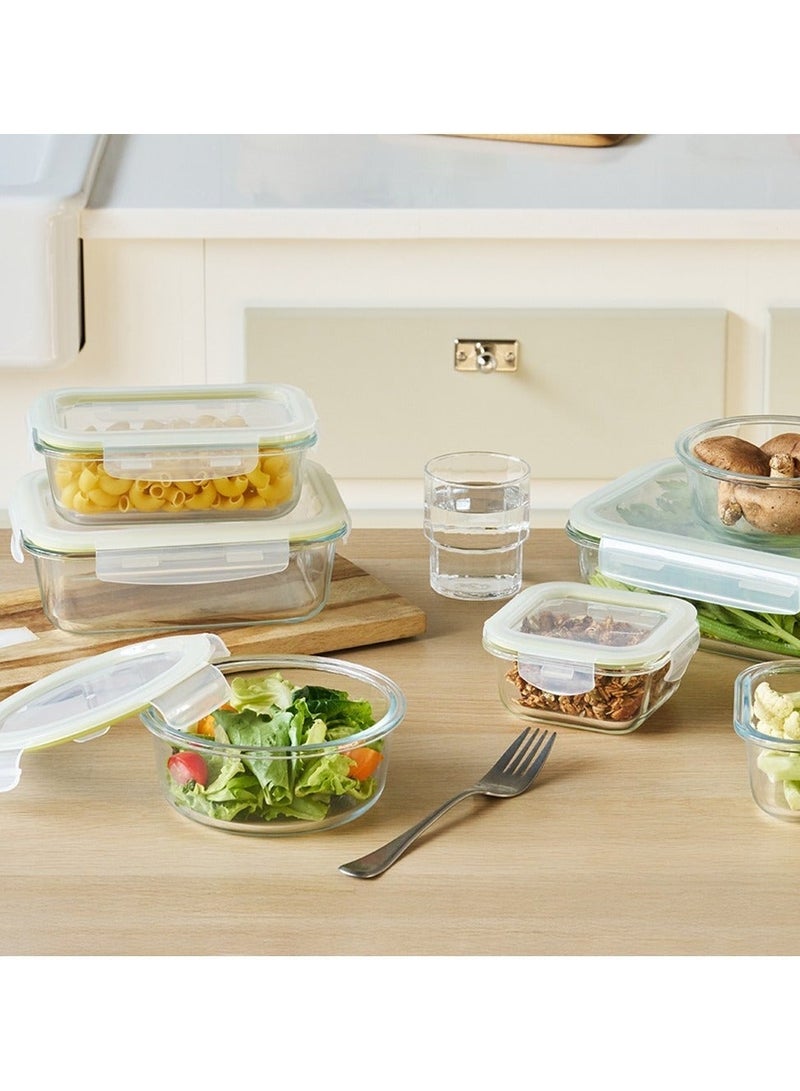 LocknLock Fresh Oven-Safe Glass Rectangular Container 1040ml (PACK of 5) – Airtight, Leakproof & Heat-Resistant - Image 5