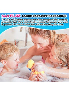 Generic Generic Baby Kids Body Wash and Shampoo Bubble Bath for Toddlers Kids Soap Sensitive Skin Hypoallergenic with Aloe Vera and Vitamin E Squeaky Clean Fresh Scent 34.5 Fl.Oz  - Image 2