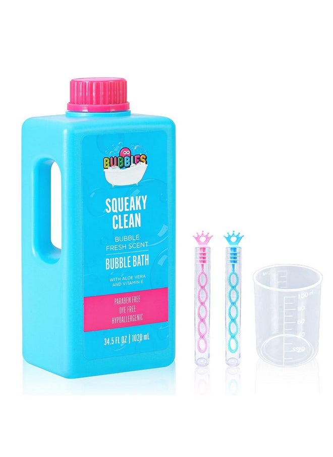 Generic - Generic Baby Kids Body Wash and Shampoo Bubble Bath for Toddlers Kids Soap Sensitive Skin Hypoallergenic with Aloe Vera and Vitamin E Squeaky Clean Fresh Scent 34.5 Fl.Oz - Image 1