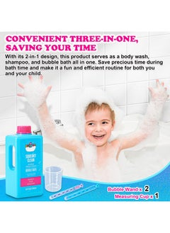 Generic Generic Baby Kids Body Wash and Shampoo Bubble Bath for Toddlers Kids Soap Sensitive Skin Hypoallergenic with Aloe Vera and Vitamin E Squeaky Clean Fresh Scent 34.5 Fl.Oz  - Image 4