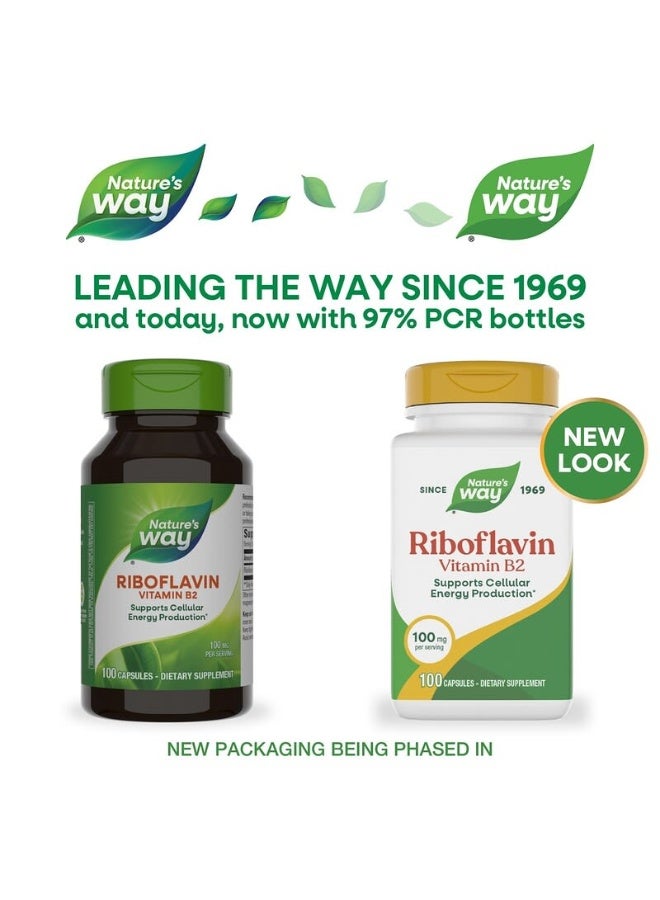 Nature's Way Riboflavin Vitamin B2, 100 mg, 100 Capsules Packaging May Vary - Image 3