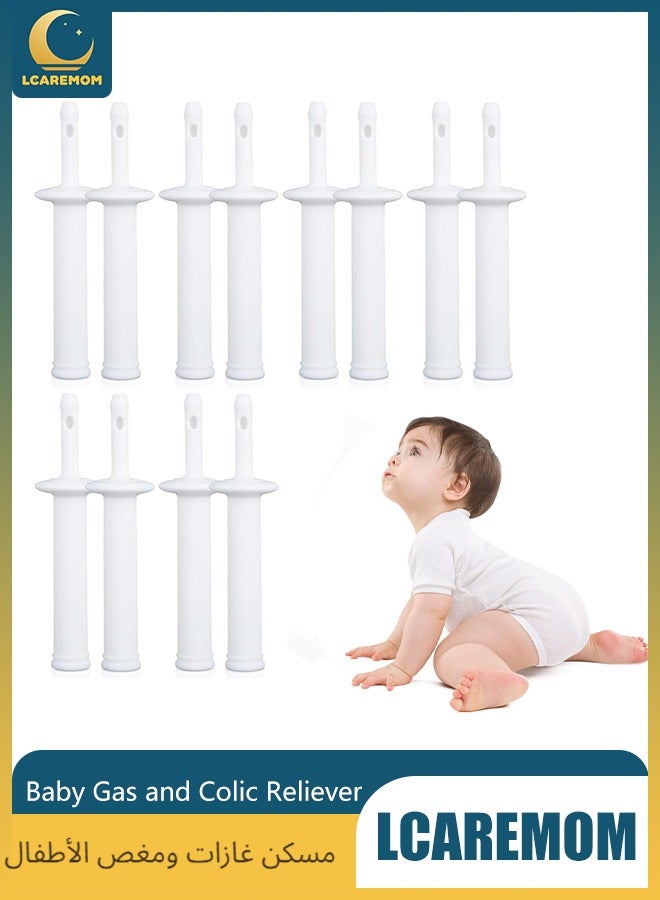 LCAREMOM 12 PCS Baby Gas and Colic Reliever, Baby Constipation Relief, Suitable From Birth - Image 1