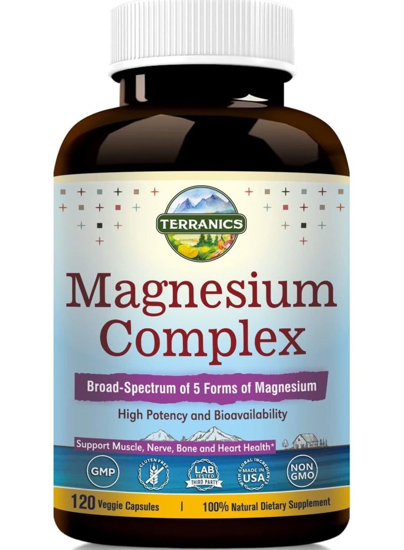 Terranics Magnesium Complex 500mg 120 caps - Image 1