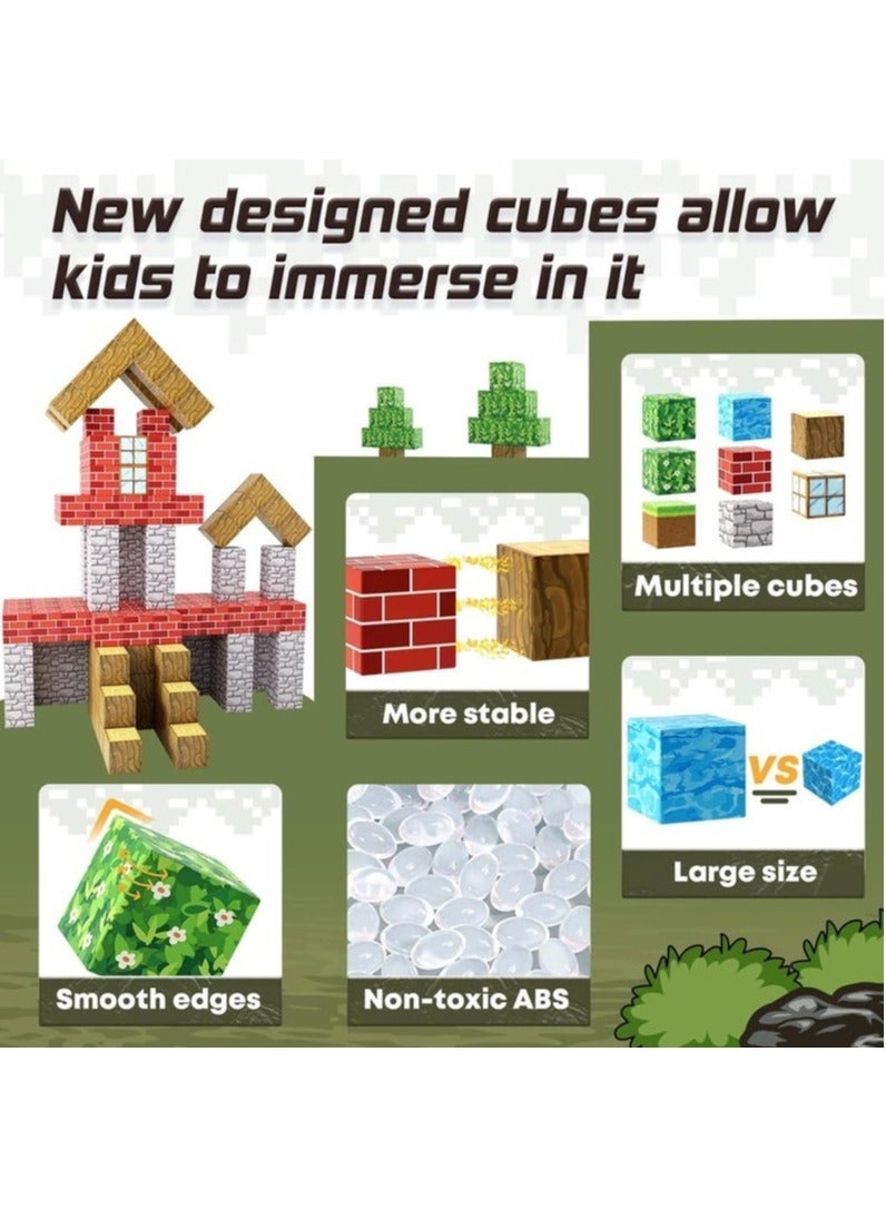 108PCS Magnetic Building Blocks Set – 2cm Magnet Cubes STEM Construction Toys for Boys & Girls Age 3-8 – Sensory Learning Building Kit for Toddlers, Preschool & Classroom Gifts - Image 5