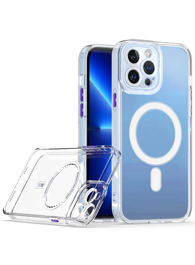 S-TOP Case For iPhone 14 Pro Max Cat-eye TPU Acrylic Magsafe Phone Case - Image 1