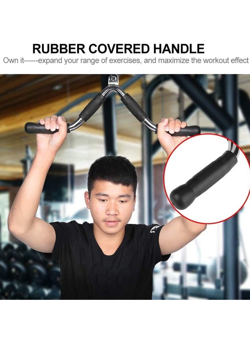 Pull Down Bar, Multi-Exercise Cable Attachment Bar, Steel Tricep Press Bar with Rubber Handles and Swivel Hanger Cable Stabilization Bar  Cable handle - pzsku/ZFFD79BE8326BE1A255C0Z/45/_/1734792359/246297c0-155e-4b7b-9e3d-30907fa38801