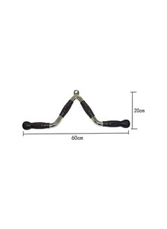 SportQ Pull Down Bar, Multi-Exercise Cable Attachment Bar, Steel Tricep Press Bar with Rubber Handles and Swivel Hanger Cable Stabilization Bar  Cable handle  - Image 5