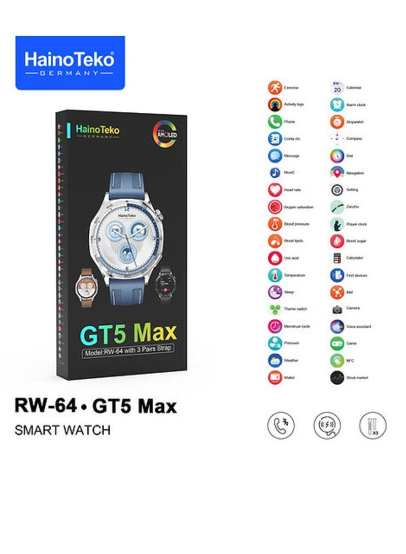 HainoTeko GT5 max Smart Watch - Image 2