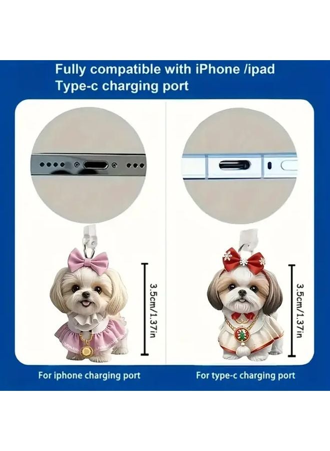 Beijing Dog Design Phone Dust Plug Type C Connector For Mobile Protection - Image 3