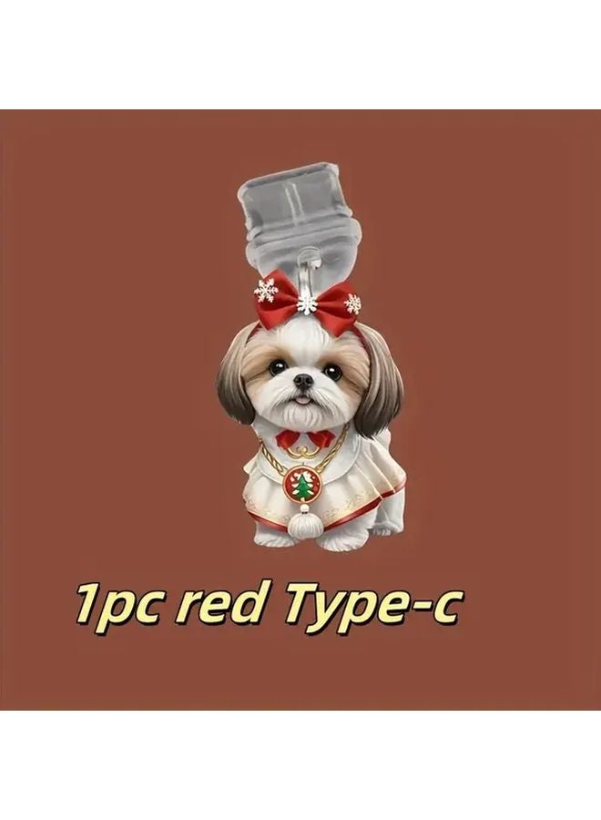 Beijing Dog Design Phone Dust Plug Type C Connector For Mobile Protection - Image 1