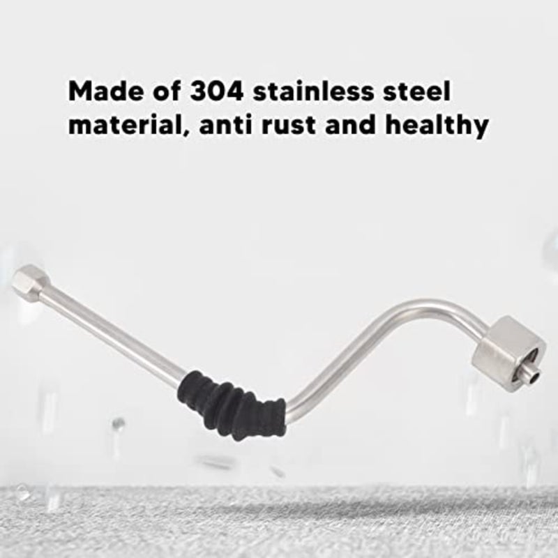 Stainless Steel Steam Wand for Home Use, Anti-Rust Silver Coffee Steam Pipe with Simple Installation and Durable Design - Image 5