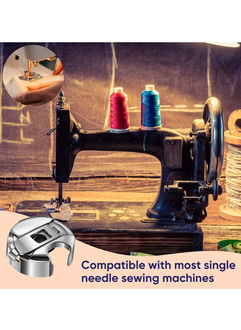 Y&D - 4 Pcs Stainless Steel Bobbin Cases, Sewing Machine Cases Compatible with Juki Ddl-5550 Ddl-8100 Ddl-8300 Ddl-8500 Ddl-8700 Single Needle for Front Loading - Image 1