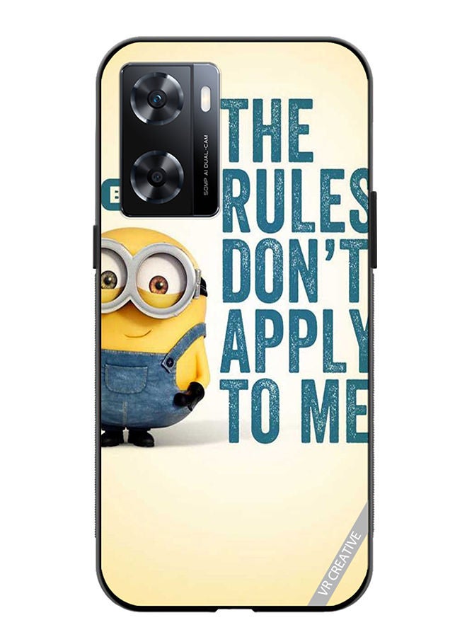 VR CREATIVE Protective Case Cover For OnePlus Nord N20 SE The Rules Dont Apply For Me Design Multicolour - Image 1