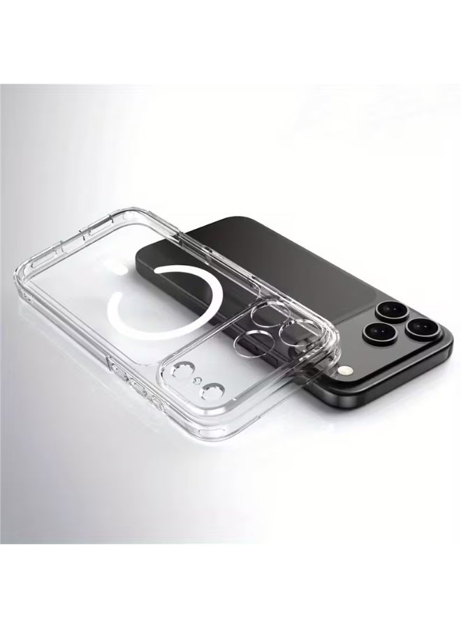 Arabash Cear MagSafe Case for iPhone 17 Pro Max, [Reinforced Corners] Wireless Charging Shockproof Bumper Protective Phone Case - Image 2
