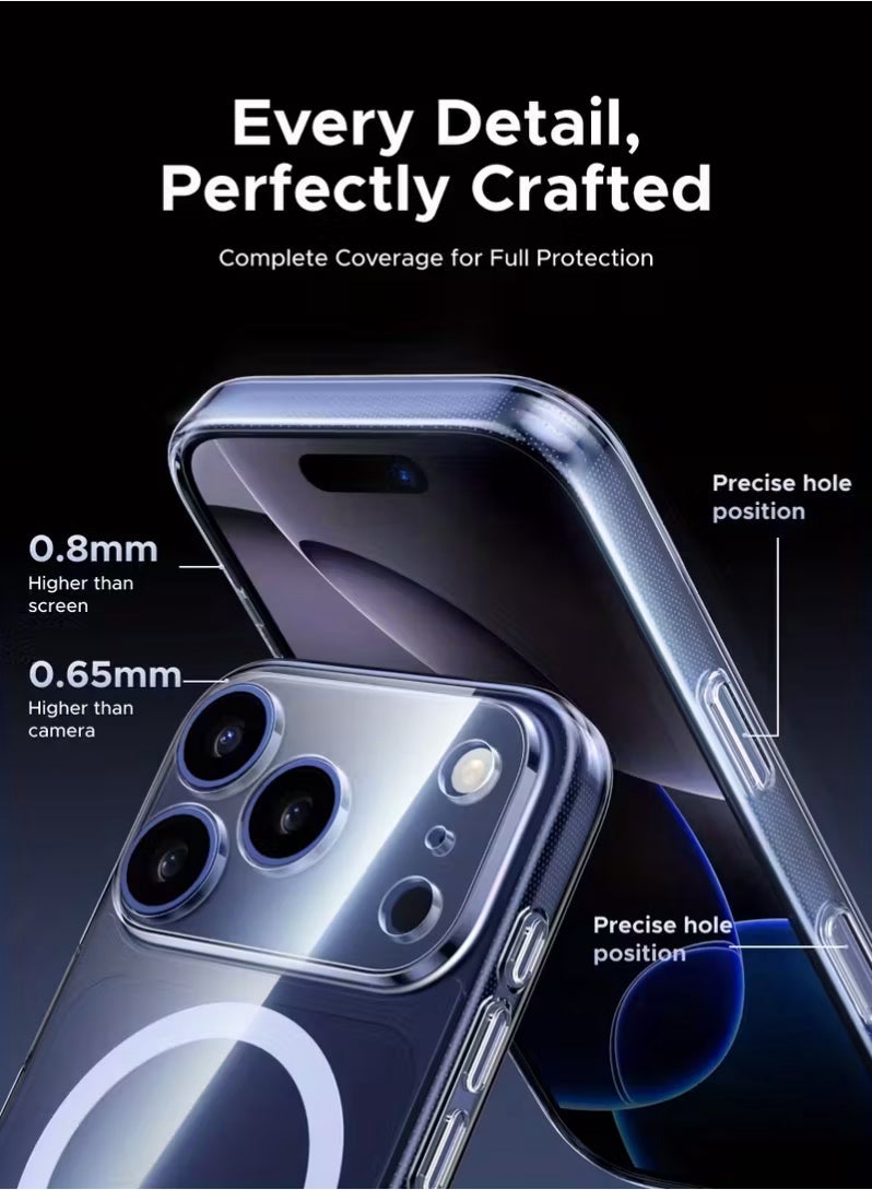 Arabash Cear MagSafe Case for iPhone 17 Pro Max, [Reinforced Corners] Wireless Charging Shockproof Bumper Protective Phone Case - Image 1