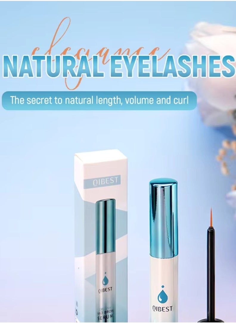 QiBest - Eyelash and Brow Serum No Irritating Gentle Brow Serum, Thicker Longer Stronger Lashes Eyelash Eyebrow Growth Serum Moisturizing Nourishing Enhancing Volumizing Eyelash Serum - Image 1