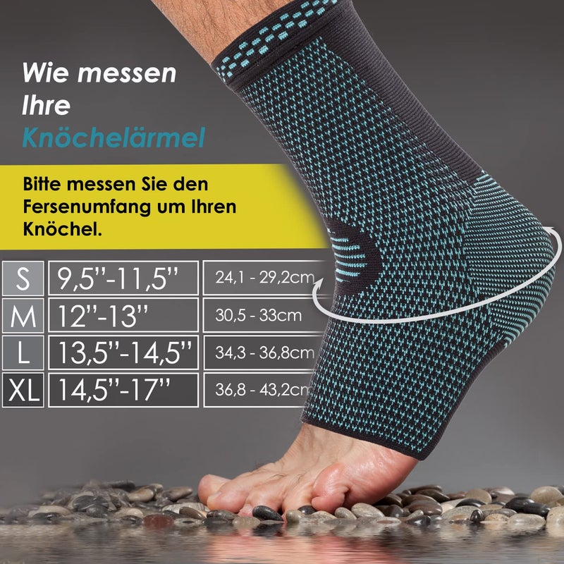 POWERLIX Legs Orthopedic Brace Compression Support Sleeve (Pair) for Swelling, Sprain, Plantar Fasciitis, Arthritis, Tendinitis - Image 4