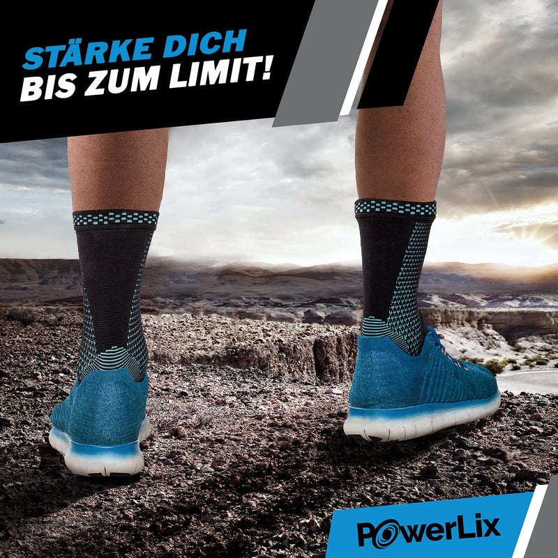 POWERLIX Legs Orthopedic Brace Compression Support Sleeve (Pair) for Swelling, Sprain, Plantar Fasciitis, Arthritis, Tendinitis - Image 2