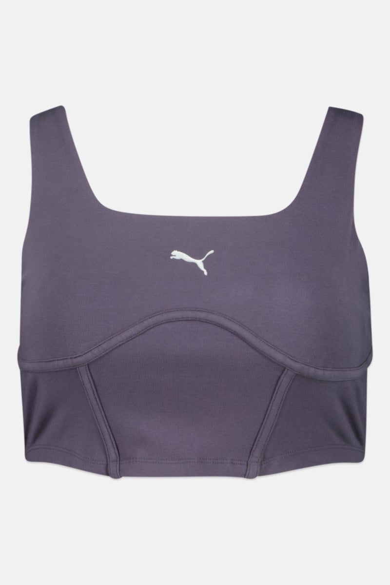 PUMA Women Slim Fit Sleeveless Outdoor Top, Grey - Image 2
