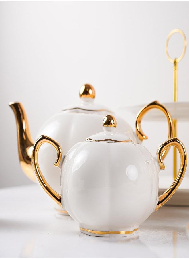 HomeHive - Gilded Radiance Dining Set - Image 1