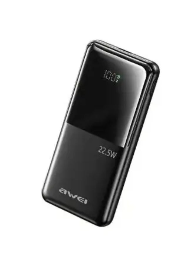 Awei P76K 10000mAh 22.5W Fast Charging Digital Display Power Bank - Image 1
