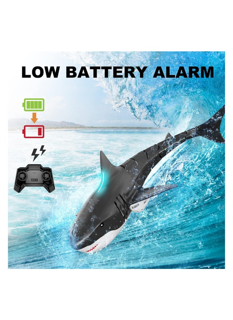 Generic - 2.4G Remote Control Shark Toy for Kids Aged 8-12, Realistic Waterproof RC Shark Pool Toy with Lights, 60 Minutes Playtime, Perfect Gift for Boys and Girls. - Image 1