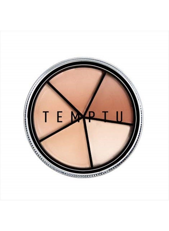 TEMPTU S/B Silicone-Based Concealer Wheel | 5 Natural Skin Tone Shades For Weightless Coverage Of Redness, Dark Spots & Discolorations - Image 1