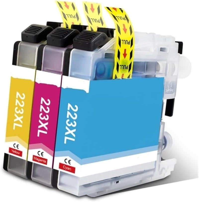Fit for LC 223 XL Printer Ink Cartridge 3pcs Compatible with DCP J562DW J4120DW MFC J480DW J680DW J880DW J4620DW J5720DW - Image 1