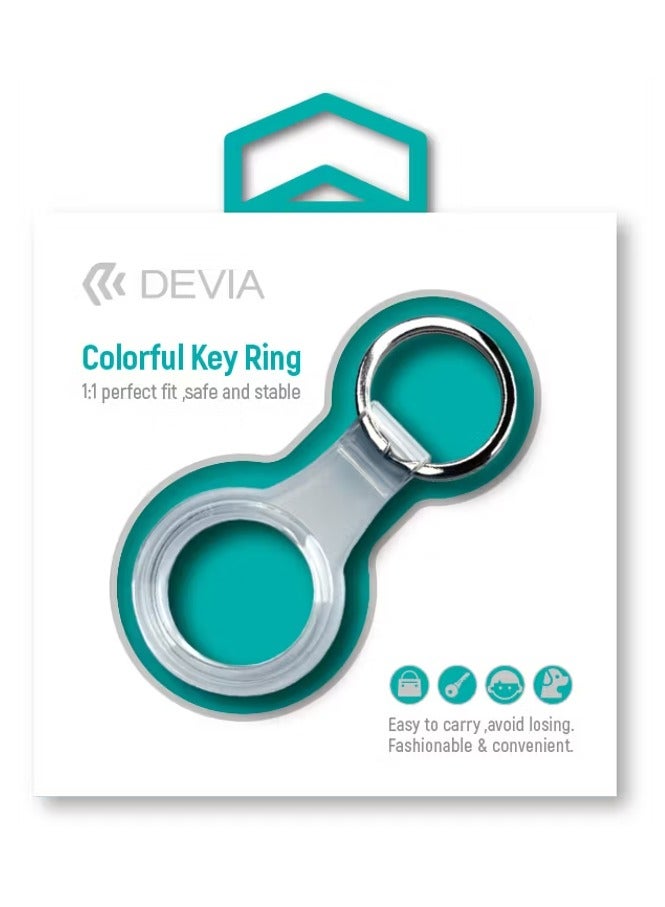 Devia TPU Protective Case with Key Ring Compatible with AirTag / Anti-Scratch Skin Cover / Anti-Lost Holder Suitable for AirTag / Bluetooth Tracker - Clear - Image 2