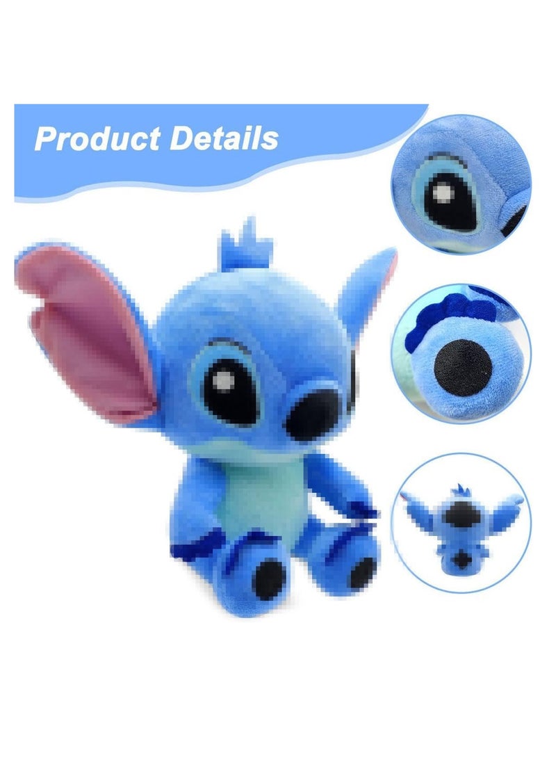 Disney Cartoon Stitch Plush Dolls, Size 25Cm, Blue  - Image 3