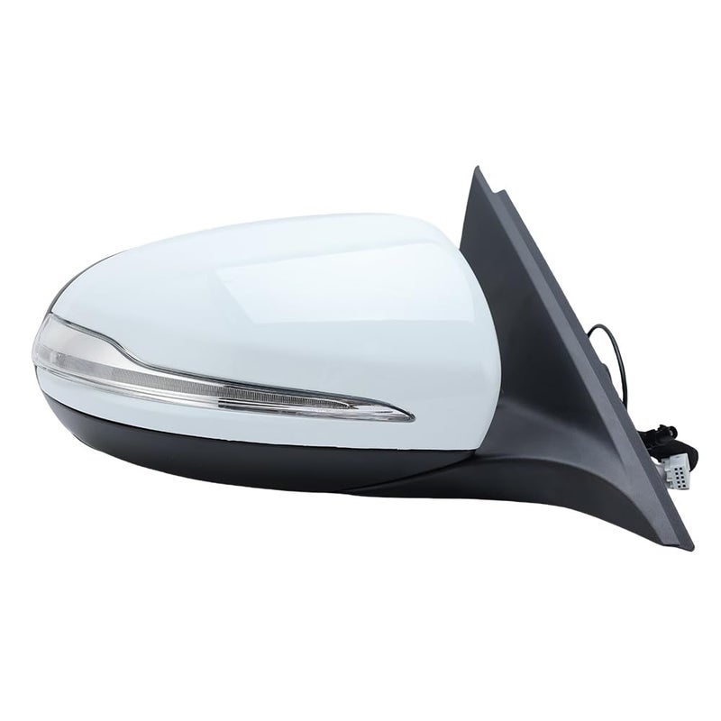 W205 Side Mirror for 20152021 Mercedes Benz C Class C180 C260 C300Mercedes Passenger Side Door Mirror with Electrical FoldingBlind SpotHeatedLED Turning Signal LightMemoryPuddle Lights White