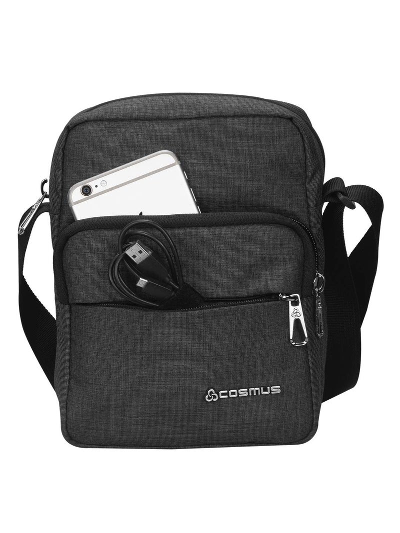 COSMUS STELLA Dark Grey Polyester 3.5 Ltr Unisex Sling Bag - Image 2